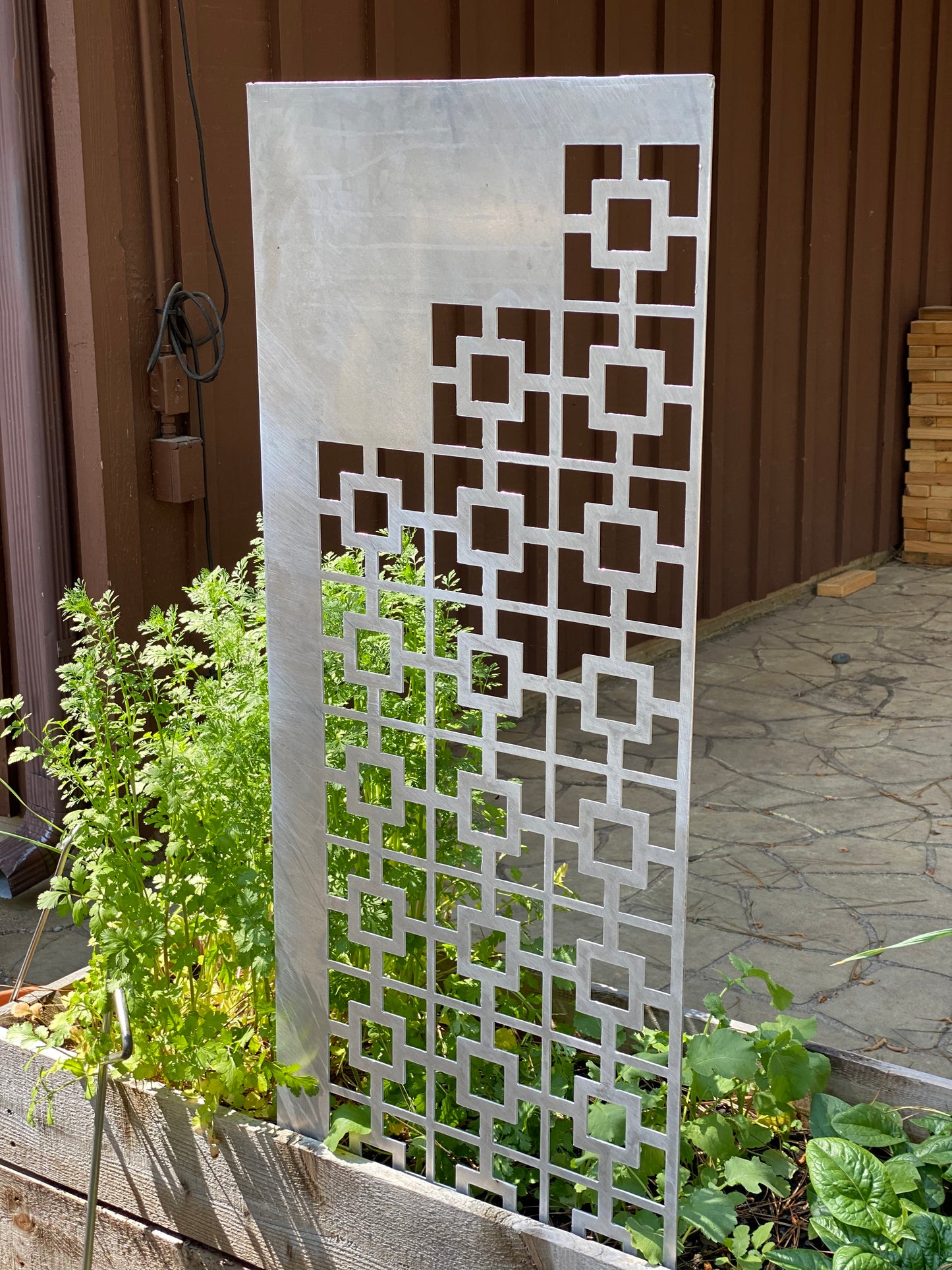 Breeze Block Garden Patio Trellis - Pattern A