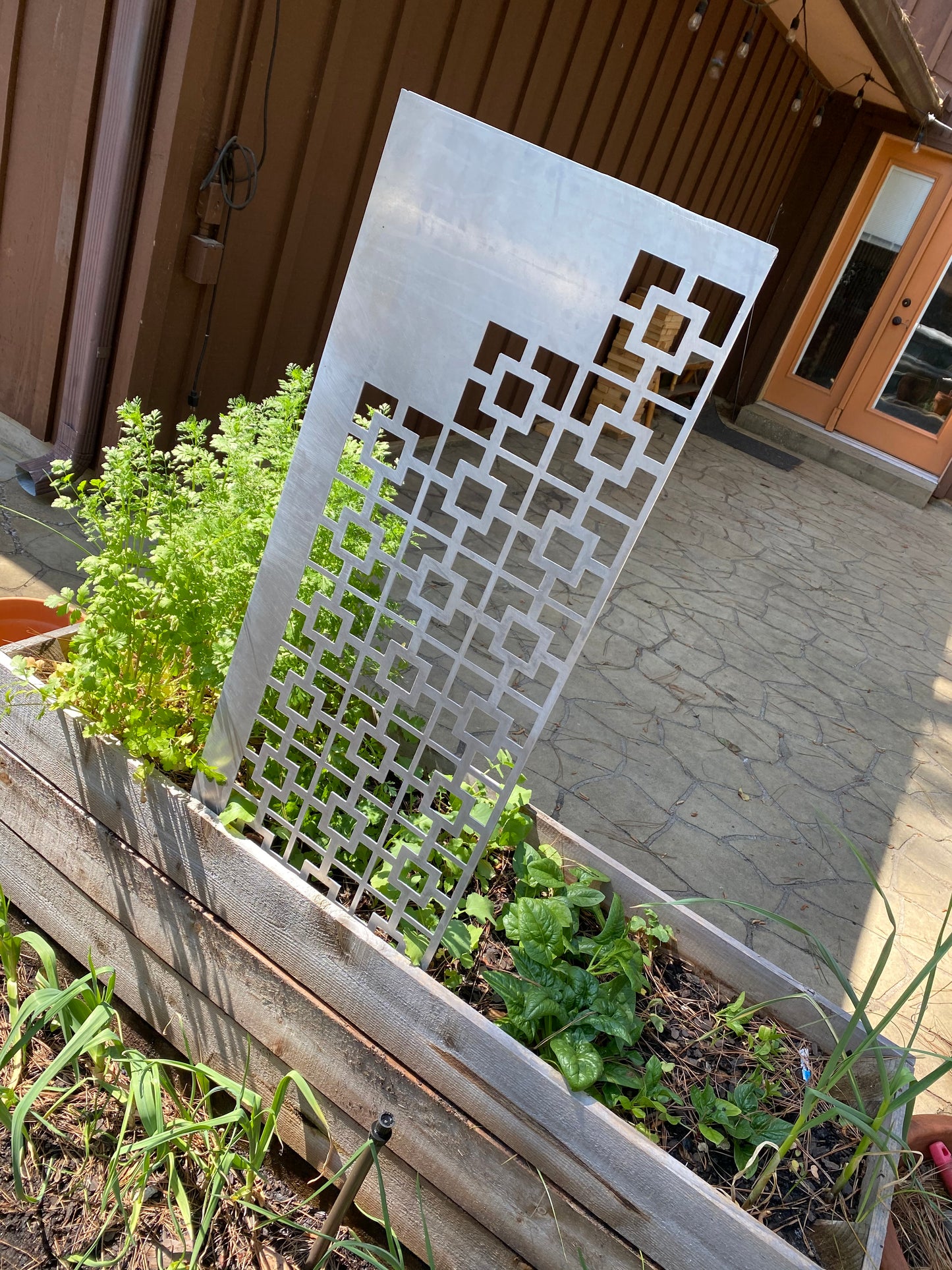 Breeze Block Garden Patio Trellis - Pattern A