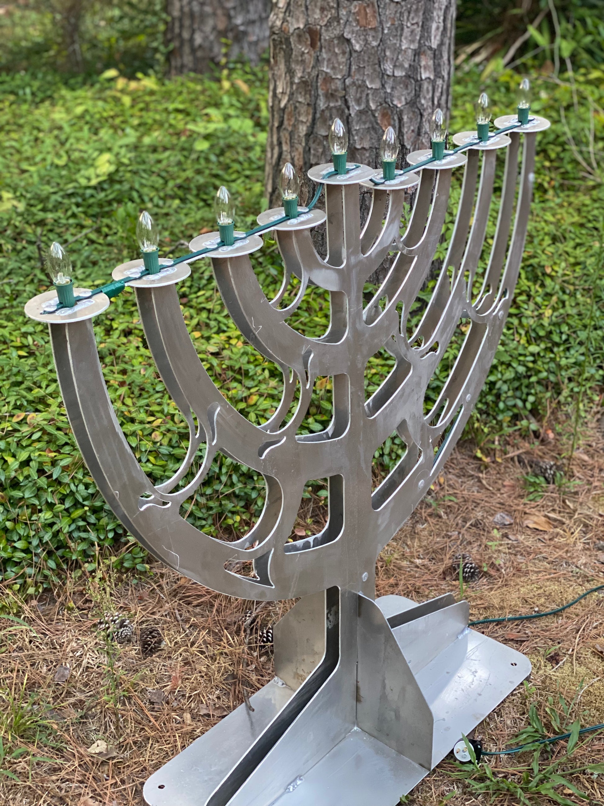 Outside Menorah Menorah Outdoor decoration – Endeavor Industrial