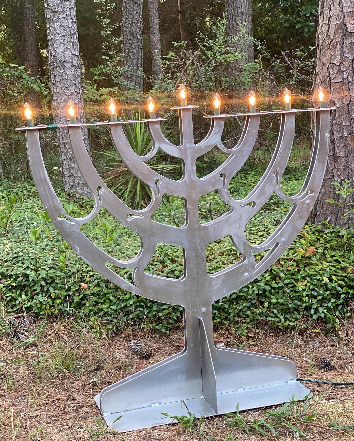 Outside Menorah Menorah Outdoor decoration – Endeavor Industrial
